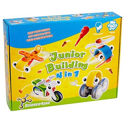 Science4you -Junior Building 4 in 1, Juguete Educativo y científico () Science4you -Junior Building 4 in 1, Juguete Educativo y científico ()