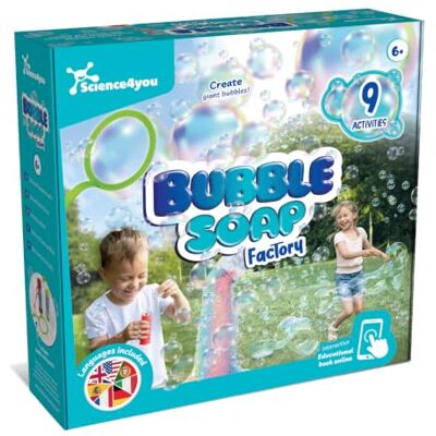 Science4you Fábrica de Pompas de Jabón para Niños – Juego de Burbujas de Jabón, Máquina para Hacer Pompas Gigantes, CREA Tus Propias Varitas para Pompas, Regalo para Niños y Niñas de 6 7 8 9+ Años Science4you Fábrica de Pompas de Jabón para Niños – Juego de Burbujas de Jabón, Máquina para Hacer Pompas Gigantes, CREA Tus Propias Varitas para Pompas, Regalo para Niños y Niñas de 6 7 8 9+ Años
