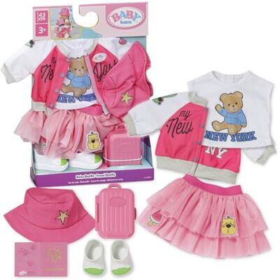 Baby born Conjunto Viaje 43 cm con Vestido y Accesorios Baby born Conjunto Viaje 43 cm con Vestido y Accesorios