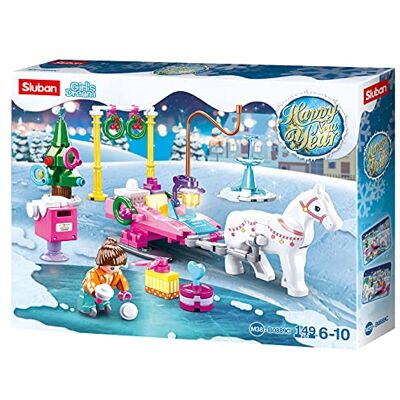 Sluban - Town-New Year Series Horse and Sleigh, Multicolor () Sluban - Town-New Year Series Horse and Sleigh, Multicolor ()