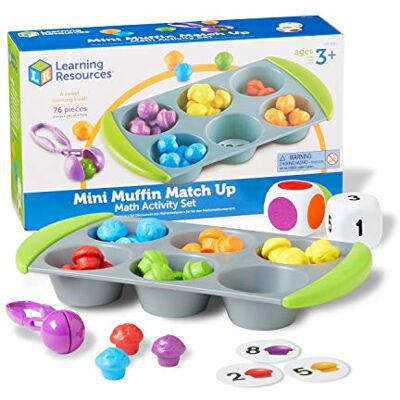 Learning Resources - Set de Actividades de matemáticas Mini Muffin Match Up, Color () Learning Resources - Set de Actividades de matemáticas Mini Muffin Match Up, Color ()