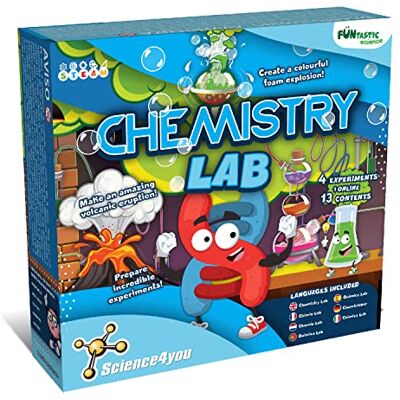 Kit de Experimentos Químicos Science4you para Niños - Ciencia y Física Kit de Experimentos Químicos Science4you para Niños - Ciencia y Física