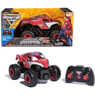 Monster Cable Coche Teledirigido The Amazing Spider-Man Monster Truck Escala 1:24 Remote Control Car para Niños Juguetes De Spiderman Regalo Niño 4 Años O Más Monster Cable Coche Teledirigido The Amazing Spider-Man Monster Truck Escala 1:24 Remote Control Car para Niños Juguetes De Spiderman Regalo Niño 4 Años O Más