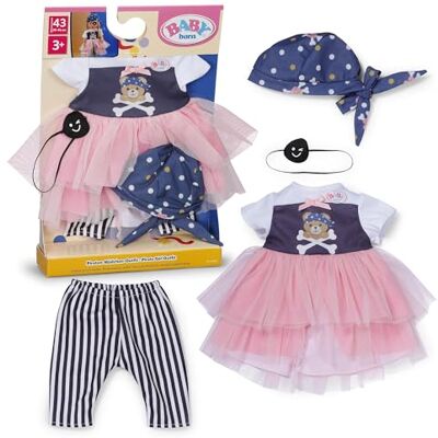 Baby born Conjunto Pirata 43 cm con Vestido y Parche Baby born Conjunto Pirata 43 cm con Vestido y Parche