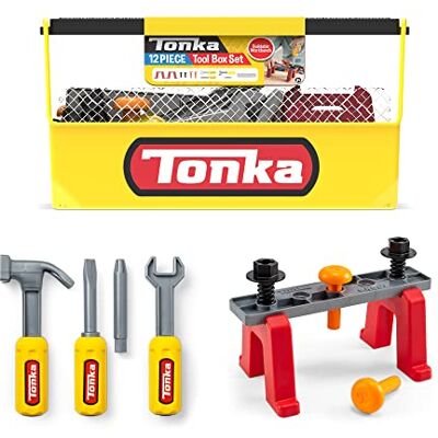 Tonka Basic Fun Tough -Caja de Herramientas Resistentes, Multicolor, M () Tonka Basic Fun Tough -Caja de Herramientas Resistentes, Multicolor, M ()