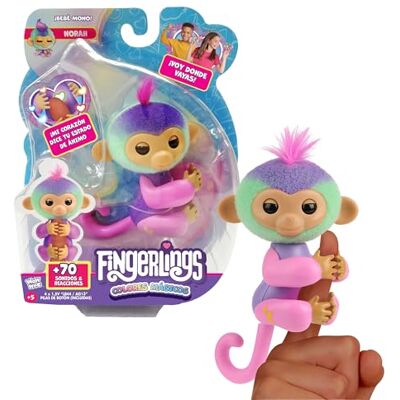 Bizak Fingerlings Colores Mágicos Norah, Mascota interactiva Multicolor con +70 Sonidos y Movimiento, reacciona al Tacto, se sujeta a tu Dedo, Juguete para niños Desde 3 años, () Bizak Fingerlings Colores Mágicos Norah, Mascota interactiva Multicolor con +70 Sonidos y Movimiento, reacciona al Tacto, se sujeta a tu Dedo, Juguete para niños Desde 3 años, ()