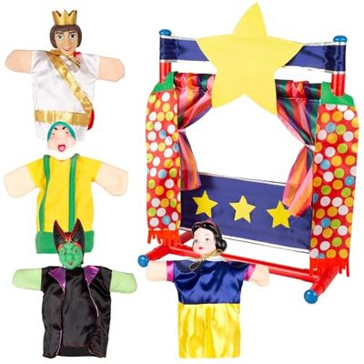 ColorBaby Cucu Show Set Teatro Marionetas Blancanieves, 4 títeres 25 cm, Materiales Suaves y Seguros, Juguetes Infantil, para Jugar en Grupo o Pasar Tiempo en Familia () ColorBaby Cucu Show Set Teatro Marionetas Blancanieves, 4 títeres 25 cm, Materiales Suaves y Seguros, Juguetes Infantil, para Jugar en Grupo o Pasar Tiempo en Familia ()