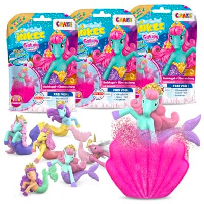 INKEE Galupy Sirena Burbujas de Baño - Pack Sorpresa 3 piezas INKEE Galupy Sirena Burbujas de Baño - Pack Sorpresa 3 piezas