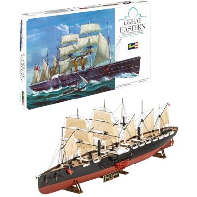 Revell Great Eastern Modelo de plástico de 75 años, escala 1:388, kit de modelo de plástico sin construir/sin pintar Revell Great Eastern Modelo de plástico de 75 años, escala 1:388, kit de modelo de plástico sin construir/sin pintar