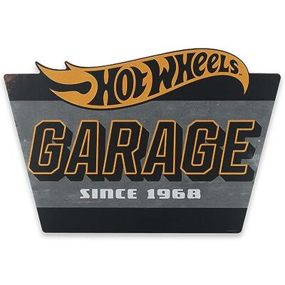 Open Road Brands Mattel Hot Wheels Letrero de metal para garaje, letrero vintage de Hot Wheels para garaje, dormitorio o cueva de hombre Open Road Brands Mattel Hot Wheels Letrero de metal para garaje, letrero vintage de Hot Wheels para garaje, dormitorio o cueva de hombre