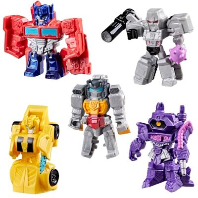 Transformers Tiny Turbo Changers, Minifiguras de acción de 3,5 cm, Set de 5 Personajes para coleccionar, Robots de Juguete para niños a Partir de 5 años Transformers Tiny Turbo Changers, Minifiguras de acción de 3,5 cm, Set de 5 Personajes para coleccionar, Robots de Juguete para niños a Partir de 5 años