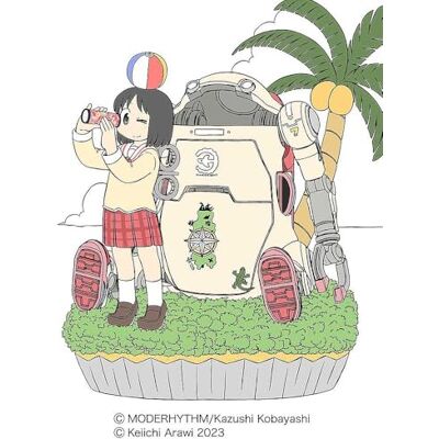 Hasegawa 1/20 MechatroWeGo n.º 06, Nichijou Collab & Nano Shinonome Kit de construcción de maquetas multicolor Hasegawa 1/20 MechatroWeGo n.º 06, Nichijou Collab & Nano Shinonome Kit de construcción de maquetas multicolor