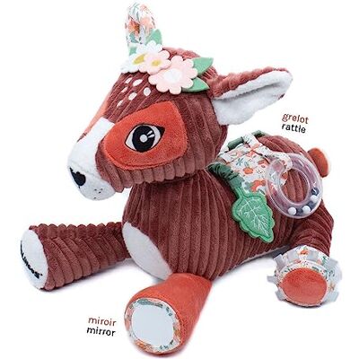 Les Déglingos Espiral de actividades para bebé Mélimélos la Biche Tejido ultra suave Juguetes de estimulación infantil Doudou sonoro y táctil Adecuado desde el nacimiento Relleno reciclado Les Déglingos Espiral de actividades para bebé Mélimélos la Biche Tejido ultra suave Juguetes de estimulación infantil Doudou sonoro y táctil Adecuado desde el nacimiento Relleno reciclado