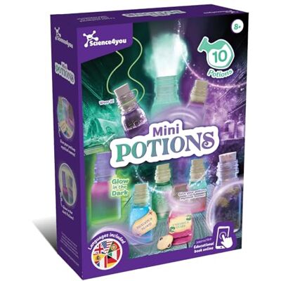 Science4you Mini Pociones Mágicas – Kit de Ciencia y Magia para Niños, CREA y Mezcla Pociones Que Brillan en la Oscuridad, Juguete Educativo y Regalo para Niños y Niñas de 8 9 10 11 12+ Años Science4you Mini Pociones Mágicas – Kit de Ciencia y Magia para Niños, CREA y Mezcla Pociones Que Brillan en la Oscuridad, Juguete Educativo y Regalo para Niños y Niñas de 8 9 10 11 12+ Años