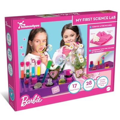 Science4you Mi Primer Kit de Ciencia Barbie para Niños Edad 4 5 6+ – Barbie Experimentos de Laboratorio de Ciencias, Crear Arco Iris-Stem Set, Juguetes, Juegos, Regalos para Niñas de 3 4 5+ Años Science4you Mi Primer Kit de Ciencia Barbie para Niños Edad 4 5 6+ – Barbie Experimentos de Laboratorio de Ciencias, Crear Arco Iris-Stem Set, Juguetes, Juegos, Regalos para Niñas de 3 4 5+ Años