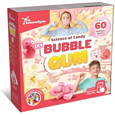 Science4you Laboratorio de Chicles – Kit de Hacer Caramelos, Hace Tus propias 60 Chicles para Niños, La Ciencia de los Caramelos, Juguetes de Fiesta, Regalo Dulce para Niños y Niñas de 6 7 8 9+ Años Science4you Laboratorio de Chicles – Kit de Hacer Caramelos, Hace Tus propias 60 Chicles para Niños, La Ciencia de los Caramelos, Juguetes de Fiesta, Regalo Dulce para Niños y Niñas de 6 7 8 9+ Años