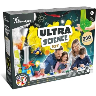 Science4you Ultra Kit de Ciencias 250 Experimentos Científicos con Vulcán Kit de Ciencias Educativo, Laboratorio de Química, Juego de Experimentos STEM, Regalo para Niños y Niñas 8 9 10 11 12+ Años Science4you Ultra Kit de Ciencias 250 Experimentos Científicos con Vulcán Kit de Ciencias Educativo, Laboratorio de Química, Juego de Experimentos STEM, Regalo para Niños y Niñas 8 9 10 11 12+ Años