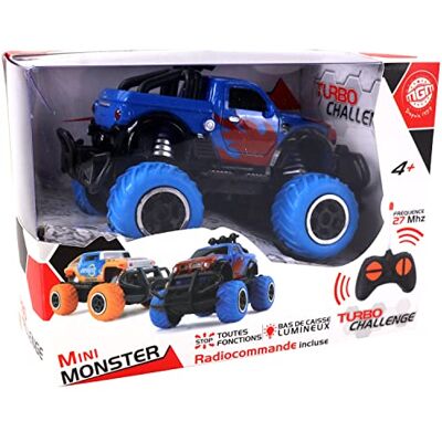 TURBO CHALLENGE MGM Monstruo Mini Coche de Control Remoto Modelo Aleatorio 1/43 Pilas no Incluidas Plástico Juguete para Niños Regalo A Partir de 4 años TURBO CHALLENGE MGM Monstruo Mini Coche de Control Remoto Modelo Aleatorio 1/43 Pilas no Incluidas Plástico Juguete para Niños Regalo A Partir de 4 años