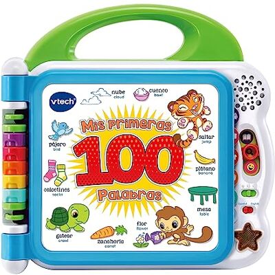 VTech Mis primeras 100 Palabras Bilingüe, Juguete para niños +1.5 años VTech Mis primeras 100 Palabras Bilingüe, Juguete para niños +1.5 años
