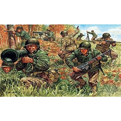 Italeri 6046S Figuritas de infantería Estadounidense a Escala 1:72 Italeri 6046S Figuritas de infantería Estadounidense a Escala 1:72