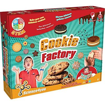 Science4you -Fábrica Fábrica de Galletas, Juguete científico y Educativo Stem, Regalo para Niños +8 Años, Multicolor Science4you -Fábrica Fábrica de Galletas, Juguete científico y Educativo Stem, Regalo para Niños +8 Años, Multicolor