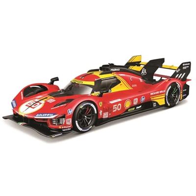 Bburago Ferrari Racing 499P LE Mans HYPERCAR (2024) AF Corse #50 Estuche rígido de Lujo Escala 1:18 Réplica Coleccionable de Coche de Carreras increíblemente Detallada Bburago Ferrari Racing 499P LE Mans HYPERCAR (2024) AF Corse #50 Estuche rígido de Lujo Escala 1:18 Réplica Coleccionable de Coche de Carreras increíblemente Detallada