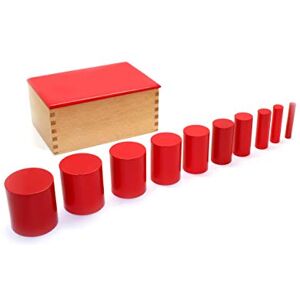 BSM - Juegos Construcción educativa para niños Cilindros Rojos A Partir de 3 años, Color Rojo () BSM - Juegos Construcción educativa para niños Cilindros Rojos A Partir de 3 años, Color Rojo ()