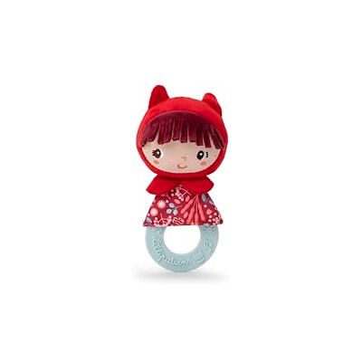 LILLIPUTIENS Sonajero de dentición Caperucita Roja Juguete sensorial para niños con Anillo de dentición, Sonido de Papel y Campanilla Alivia los Dolores de la dentición Desde 3 Meses LILLIPUTIENS Sonajero de dentición Caperucita Roja Juguete sensorial para niños con Anillo de dentición, Sonido de Papel y Campanilla Alivia los Dolores de la dentición Desde 3 Meses