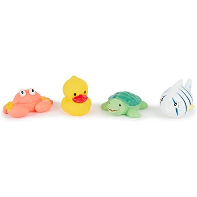 BIECO Juguetes de baño para bebé Set de 4 Juguetes acuáticos para bañera la bañera a Partir 1 año Animales Coloridos bebés Baby Bath Toys BIECO Juguetes de baño para bebé Set de 4 Juguetes acuáticos para bañera la bañera a Partir 1 año Animales Coloridos bebés Baby Bath Toys