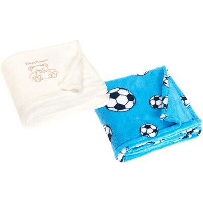 Playshoes Juego de 2 Mantas de Forro Polar para bebé, Extra Suave y cálida, versátil Playshoes Juego de 2 Mantas de Forro Polar para bebé, Extra Suave y cálida, versátil