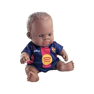 Miniland Muñeco FC Barcelona 21 cm con Equipación Oficial Blaugrana, Muñeco Barça Fútbol Articulado y Coleccionable, Licencia Oficial Chica Africana Miniland Muñeco FC Barcelona 21 cm con Equipación Oficial Blaugrana, Muñeco Barça Fútbol Articulado y Coleccionable, Licencia Oficial Chica Africana