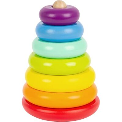 small foot Torre de apilamiento Arcoíris, , clásicos motrices, Madera, Colores Brillantes, a Partir de 12 Meses. small foot Torre de apilamiento Arcoíris, , clásicos motrices, Madera, Colores Brillantes, a Partir de 12 Meses.