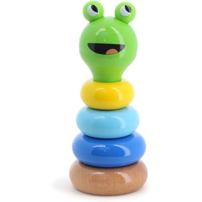 Vilac – Apilable Babeth la Rainette Collection Boizoos – Base – 3 anillos lacados y cabeza expresiva – Motricidad fina y despertar visual, inspiración Montessori – Idea de regalo para nacimiento desde Vilac – Apilable Babeth la Rainette Collection Boizoos – Base – 3 anillos lacados y cabeza expresiva – Motricidad fina y despertar visual, inspiración Montessori – Idea de regalo para nacimiento desde