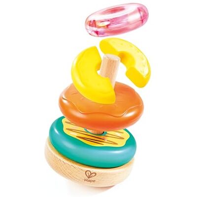 Hape Juguete Apilable Dónut, Juguete Educativo Colorido, Juguete apilable, Juguete de Habilidades motoras para niños a Partir de 18 Meses Hape Juguete Apilable Dónut, Juguete Educativo Colorido, Juguete apilable, Juguete de Habilidades motoras para niños a Partir de 18 Meses