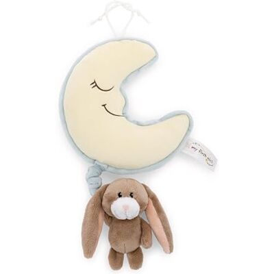 NICI Caja de Musica Luna, 16 x 14 cm, Conejo Lopino 9 cm, Marron NICI Caja de Musica Luna, 16 x 14 cm, Conejo Lopino 9 cm, Marron