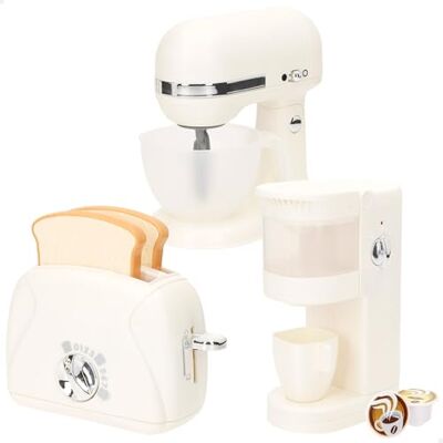 ColorBaby Set cafetera, batidora y tostadora de Juguete, Luz y Sonidos realistas, Accesorios Cocina Infantil, Incluye cápsulas, Rebanadas de Pan, Juguetes niños 3 años, Juego simbólico () ColorBaby Set cafetera, batidora y tostadora de Juguete, Luz y Sonidos realistas, Accesorios Cocina Infantil, Incluye cápsulas, Rebanadas de Pan, Juguetes niños 3 años, Juego simbólico ()