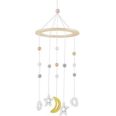 Bieco Móvil para Bebé Ø 15 cm Edición Kosmos de Madera Móvil Bebé Niña/Niño Madera Bieco Móvil para Bebé Ø 15 cm Edición Kosmos de Madera Móvil Bebé Niña/Niño Madera