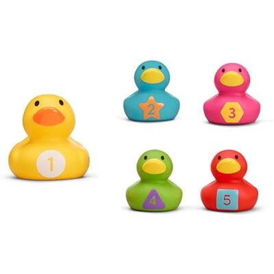 Munchkin Familia de Patitos Juguetes de Baño Juguetes de Baño de Goma con Temática Animal Regalo para Baby Shower para Bebés y Niños Hora Divertida Esenciales para Bebé 0 Meses+ 5 Pack Munchkin Familia de Patitos Juguetes de Baño Juguetes de Baño de Goma con Temática Animal Regalo para Baby Shower para Bebés y Niños Hora Divertida Esenciales para Bebé 0 Meses+ 5 Pack