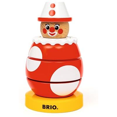 Brio — 30237 Push & Turn Clown Juguetes para niños pequeños a Partir de 12 Meses Brio — 30237 Push & Turn Clown Juguetes para niños pequeños a Partir de 12 Meses