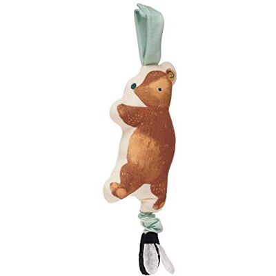 Manhattan Toy - Bumble Bear Juguete de Viaje para bebé con Jiggle, Arrugada y Lazo de Tela Ajustable para transportadores y cunas, Multicolor, 3.81 cm () Manhattan Toy - Bumble Bear Juguete de Viaje para bebé con Jiggle, Arrugada y Lazo de Tela Ajustable para transportadores y cunas, Multicolor, 3.81 cm ()