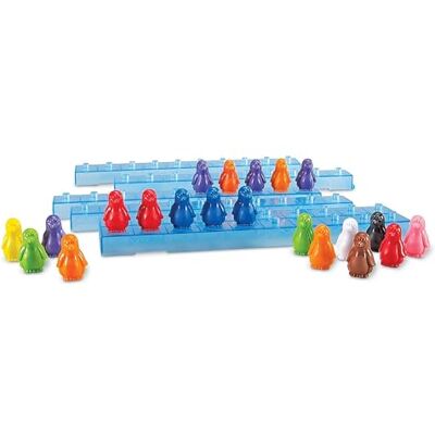 Learning Resources Juego Matemático Manipulativo Penguins on Ice – Set de Pingüinos de Colores y Barras de Hielo – para Niños 5+ Años – Actividades de Conteo y Clasificación Learning Resources Juego Matemático Manipulativo Penguins on Ice – Set de Pingüinos de Colores y Barras de Hielo – para Niños 5+ Años – Actividades de Conteo y Clasificación