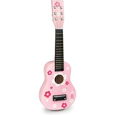 Vilac Guitarra Flores de Madera Maciza 6 Cuerdas Instrumento Musical Niños 3+ Vilac Guitarra Flores de Madera Maciza 6 Cuerdas Instrumento Musical Niños 3+