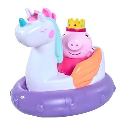 Toomies Peppa Pig Princess Peppa Flotador de baño Peppa Water Squirter y Flotador de Unicornio con Melena de Rueda de Agua, Juguetes con Licencia Oficial de Peppa Pig, Juguetes de baño para bebés Toomies Peppa Pig Princess Peppa Flotador de baño Peppa Water Squirter y Flotador de Unicornio con Melena de Rueda de Agua, Juguetes con Licencia Oficial de Peppa Pig, Juguetes de baño para bebés