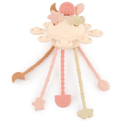 BIECO Silikon Activity Planet Oat UFO Montessori Bebé Juguete con Cuerdas de Silicona +1 año Montessori Bebé BIECO Silikon Activity Planet Oat UFO Montessori Bebé Juguete con Cuerdas de Silicona +1 año Montessori Bebé