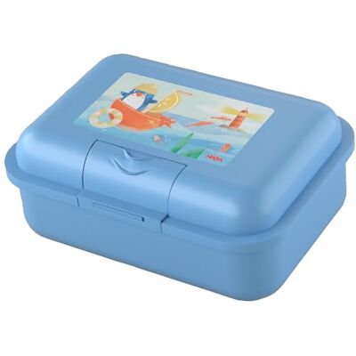 HABA Fiambrera de pingüino (azul) con compartimento separador, resistente para niños, apta para lavavajillas, ideal para escuela, guardería y viajes – HABA Fiambrera de pingüino (azul) con compartimento separador, resistente para niños, apta para lavavajillas, ideal para escuela, guardería y viajes –