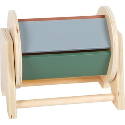 small foot Tambor Giratorio Montessori de Madera 100% FSC®, con Rueda arcoíris de 5 Colores, Desde los 6 Meses, small foot Tambor Giratorio Montessori de Madera 100% FSC®, con Rueda arcoíris de 5 Colores, Desde los 6 Meses,