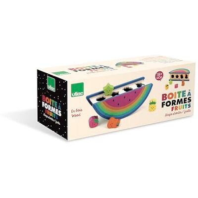 Vilac Caja de Forma de Fruta de Andy Westface Juguete de Primera Edad 1 Caja de Forma de sandía + Fruta de Madera. Juegos de Despertar para Niños de Madera Juguete para Niños a Partir de 18 Vilac Caja de Forma de Fruta de Andy Westface Juguete de Primera Edad 1 Caja de Forma de sandía + Fruta de Madera. Juegos de Despertar para Niños de Madera Juguete para Niños a Partir de 18