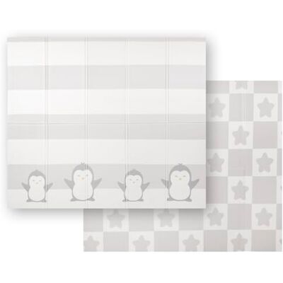 KiddyMoon Alfombra Bebe De Espuma Reversible Acolchada Tapete Para Niños Estera Para Gatear Plegable Colchoneta Infantil Jugar Con Gráficos Educativos Interior Y Exterior 180X200x1cm, Blanco-Pinguino KiddyMoon Alfombra Bebe De Espuma Reversible Acolchada Tapete Para Niños Estera Para Gatear Plegable Colchoneta Infantil Jugar Con Gráficos Educativos Interior Y Exterior 180X200x1cm, Blanco-Pinguino