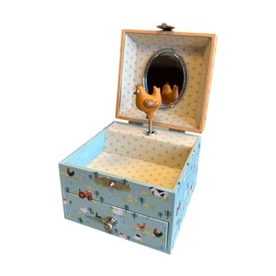 Trousselier Caja de joyas para niños y tesoros musicales de la granja – Caja de música para niña o niño de madera – Regalo para nacimiento y regalo de bebe – Vivaldi Le Primatemps Trousselier Caja de joyas para niños y tesoros musicales de la granja – Caja de música para niña o niño de madera – Regalo para nacimiento y regalo de bebe – Vivaldi Le Primatemps