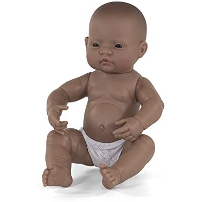 Miniland – Muñeco bebé recién Nacido Latinoamericano Niño de Vinilo Suave de 40cm con rasgos étnicos y sexuado para el Aprendizaje de la Diversidad con Suave y Agradable Perfume () Miniland – Muñeco bebé recién Nacido Latinoamericano Niño de Vinilo Suave de 40cm con rasgos étnicos y sexuado para el Aprendizaje de la Diversidad con Suave y Agradable Perfume ()